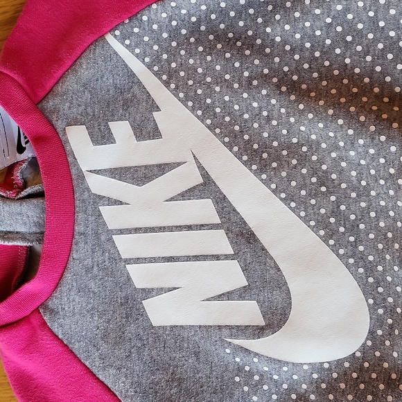 Nike grey/pink crew neck sweatshirt - Picture 4 of 5